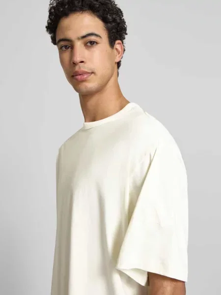 T-shirt o kroju loose fit z czystej bawełny Adidas biała