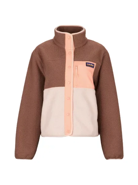 Superdry & Co Flisová bunda hnedá pastelovo ružová