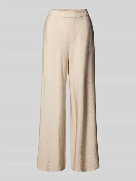 Spodnie materiałowe z prostą nogawką i marszczeniem model ‘Kelly’ My Essential Wardrobe