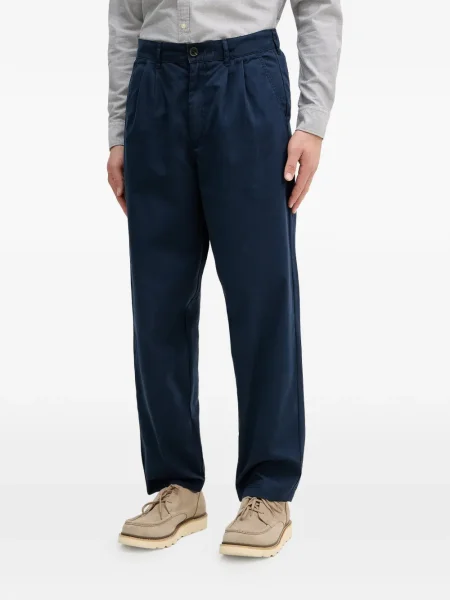 Pantaloni Barbour cu autograf albastru