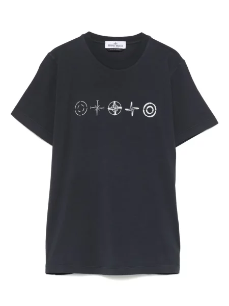Dětské tričko Stone Island modré