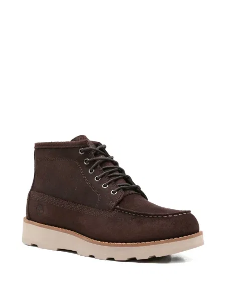 Botine Timberland cu șireturi din piele de căprioară maro