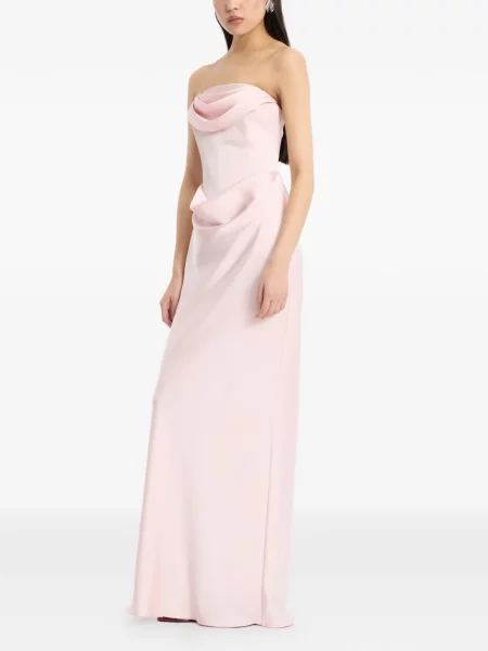 Rochie maxi Rotate Birger Christensen fără bretele roz