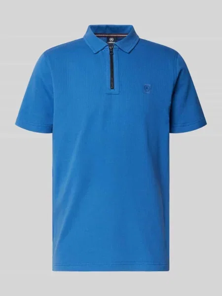 Koszulka polo o kroju regular fit z detalem z logo Lerros