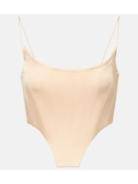 Satynowy top Alex Perry różowy