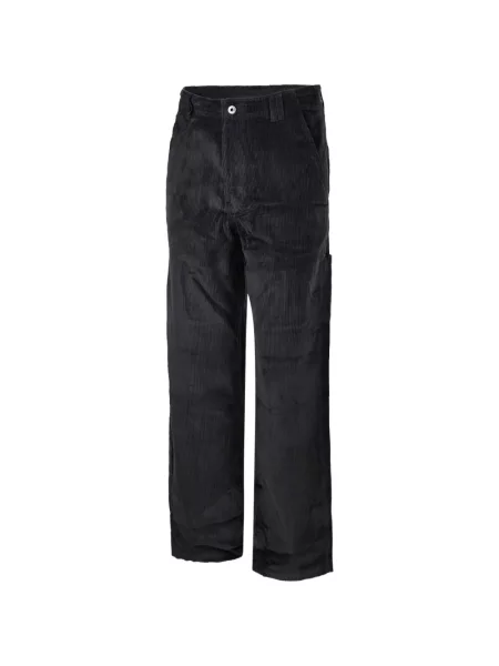 Cu centură pantaloni Coor de catifea cord gri