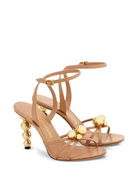 Sandale Ferragamo zlatna
