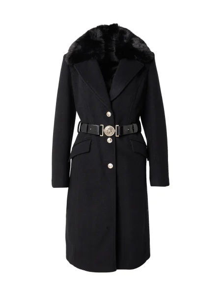 Guess palton din lână NEW PATRICE negru