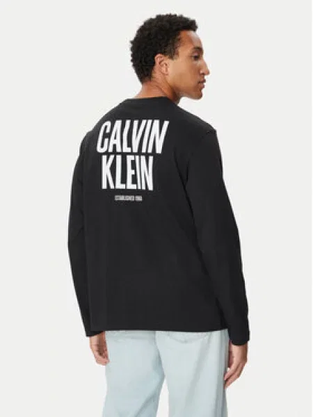 Calvin Klein Jeans Majica z dolgimi rokavi črna