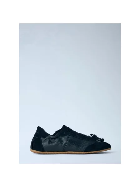 Sneakersy Abra skórzane czarne
