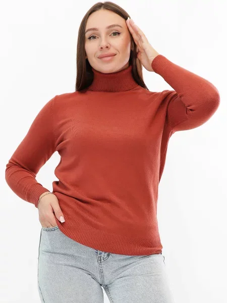 Водолазка MarSe теракотовий