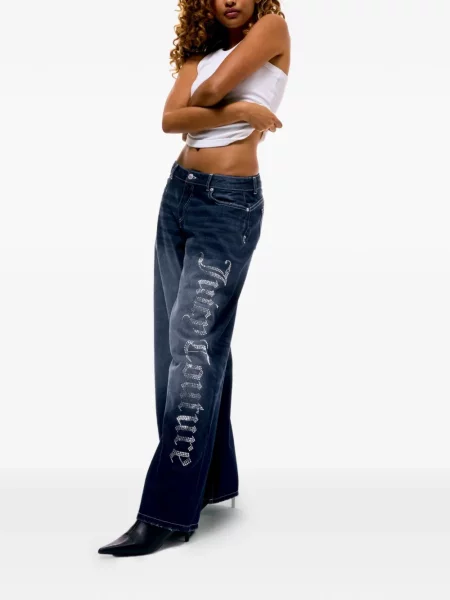 Blugi cu picior larg Juicy Couture albastru