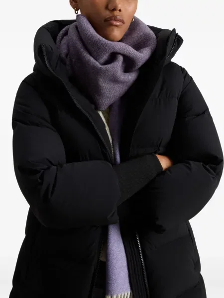 Palton Woolrich cu glugă negru