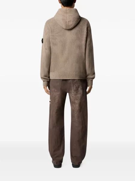 Megztas džemperis su gobtuvu Stone Island akmenys