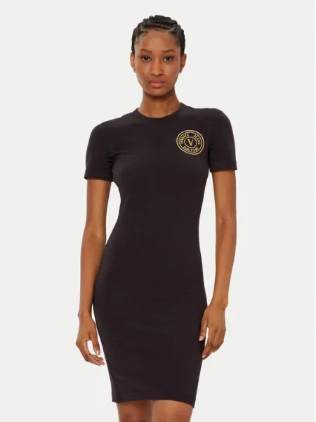 Kostiumas džinsinė suknelė Versace Jeans Couture juoda