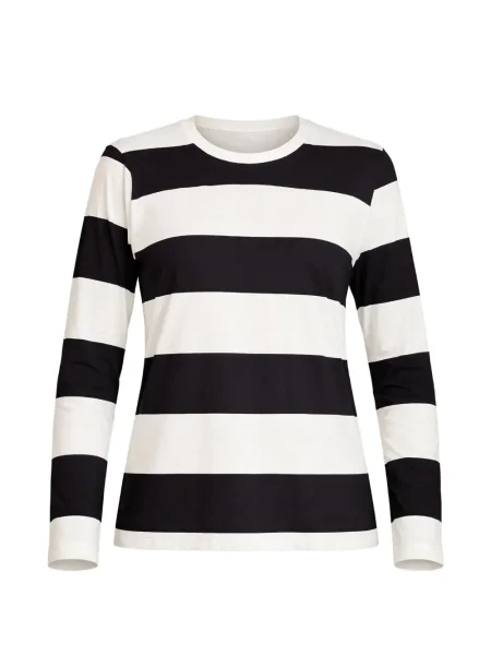 Top Cynthia Rowley cu dungi lung alb