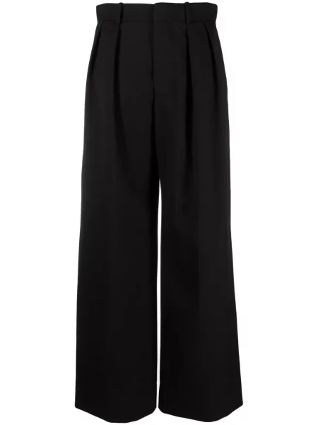 Pantaloni Wardrobe.nyc cu talie joasă negru