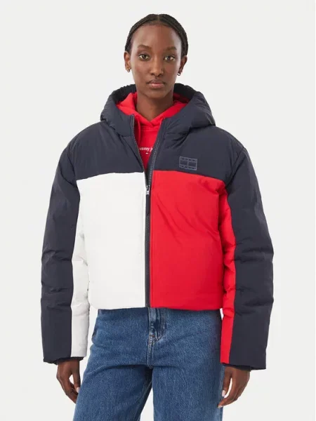 Tommy Jeans kratka jakna za žene plava