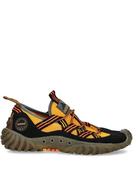Mrežaste patentni zatvarač na pola tenisice Adidas Campus s platformom crna