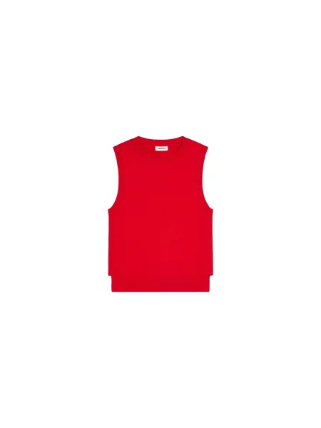 Bershka Top brodat roșu