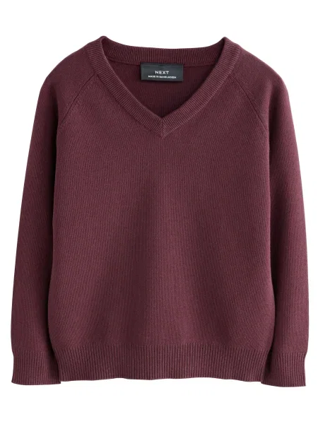 Next Pulover burgundy roșu