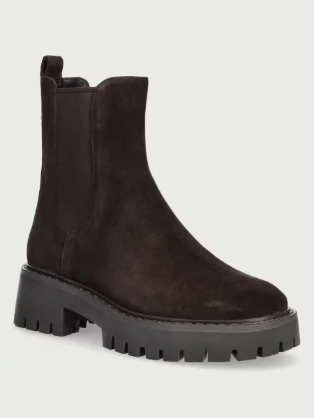 Michael Kors Botine Asher | piele întoarsă maro