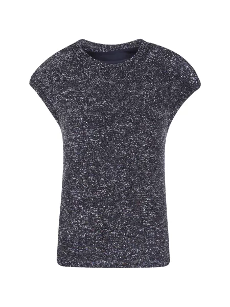 Tricou Emporio Armani cu paiete negru