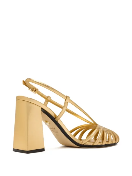Pantofi cu toc Alevì slingback auriu