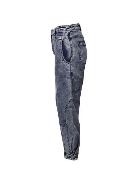 Pantaloni Ulla Johnson cu talie înaltă albastru