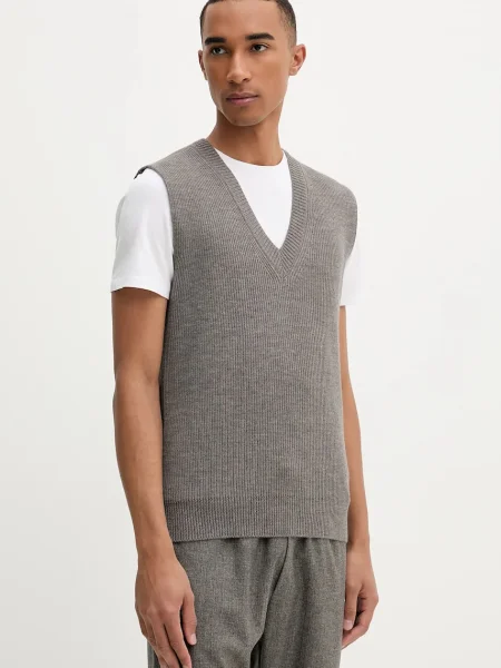 BARENA VENEZIA vestă de lână Knitwear Turlon gri