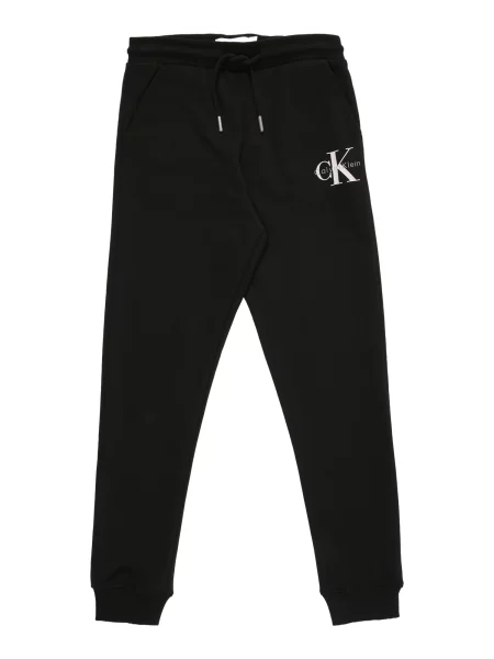 Calvin Klein Jeans Pantaloni CK Monologo negru alb
