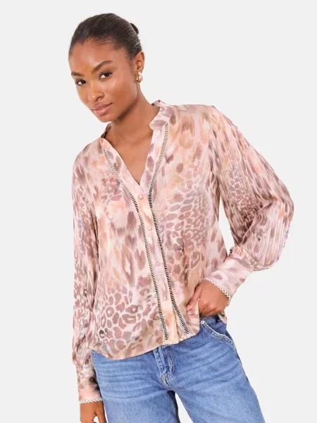 Lipsy Bluză safir / ciocolatiu / caisă / rosé portocaliu