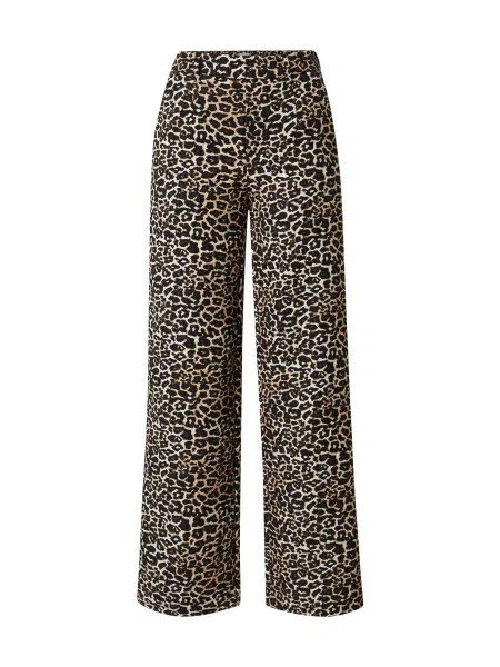 OBJECT Pantaloni ALBA bej / maro / negru alb