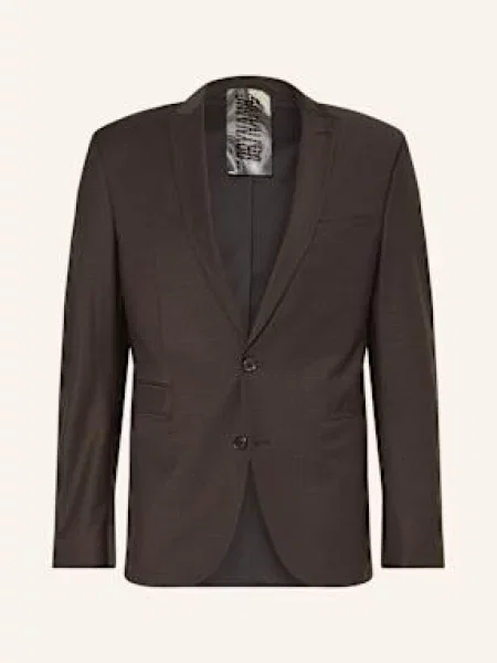 Drykorn Oblekové Sako Irving_Sk Skinny Fit braun