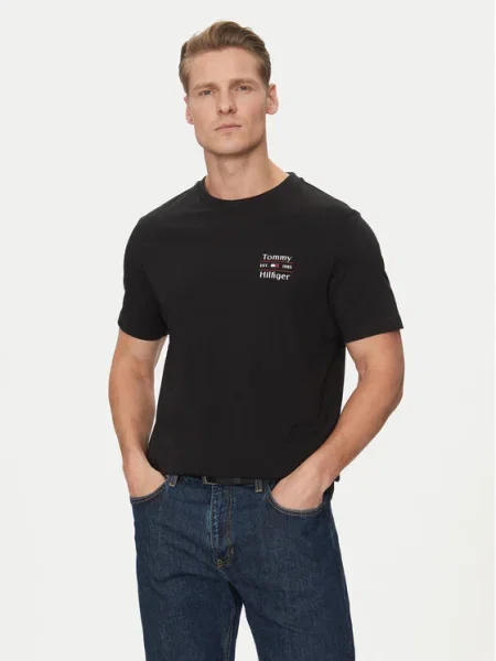 Tommy Hilfiger Tricou Stack negru