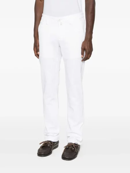 Pantaloni Jacob Cohën alb