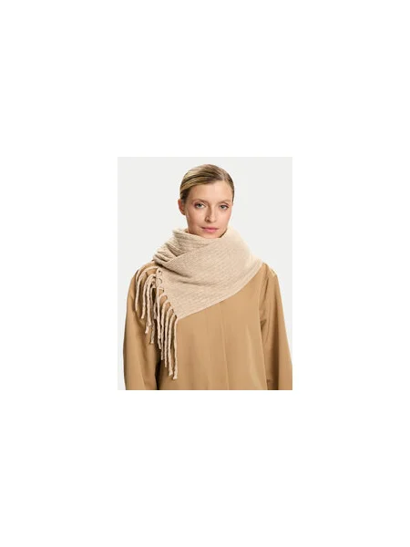 Šál Tommy Hilfiger Cable Enamel béžová