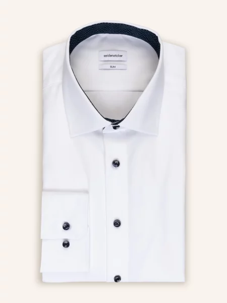 Seidensticker Košile Slim Fit bílá