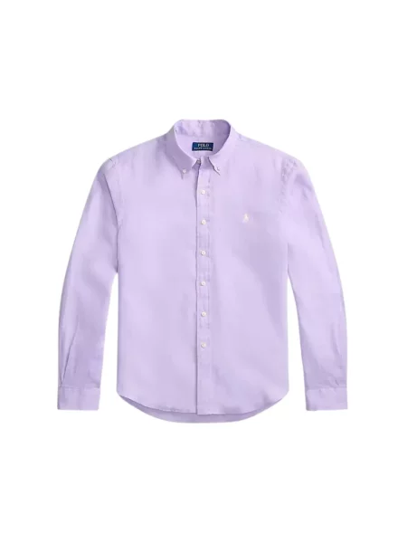 Koszula casualowa o kroju relaxed fit z czystego lnu Polo Ralph Lauren fioletowa