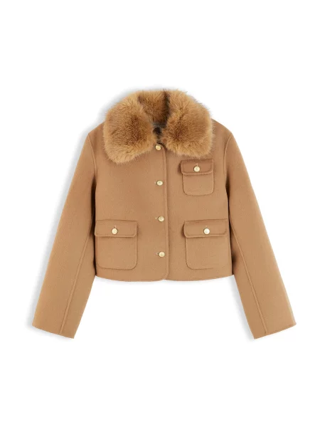 TOMMY HILFIGER Geacă de primăvară-toamnă caramel maro