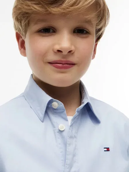 Tommy Hilfiger риза за деца с синьо