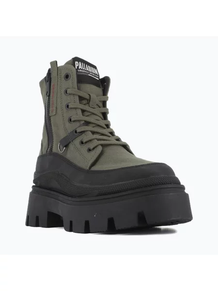 Férfi Palladium Pallasquad Zip TX oliva színű éjszakai csizma. Méret: 38 EU zöld