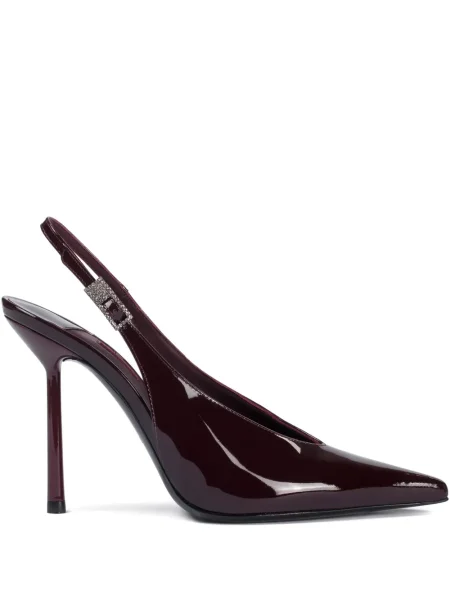 Pantofi cu toc Le Silla slingback de cristal roșu