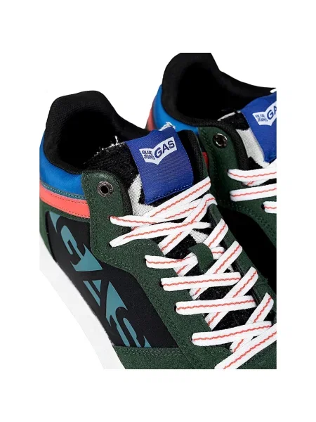 Sneakersy Gas skórzane zielone