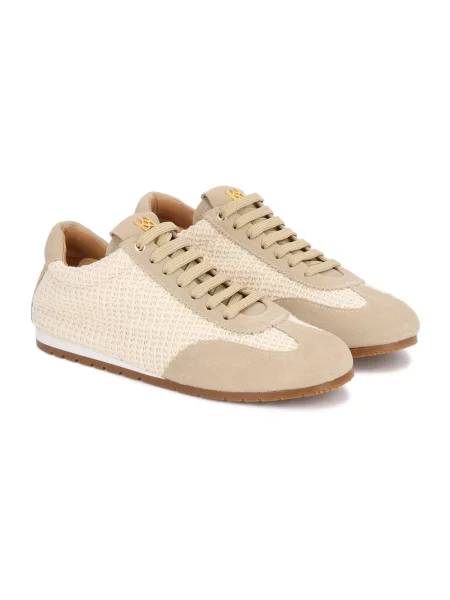 Sneakersy Kazar skórzane beżowe