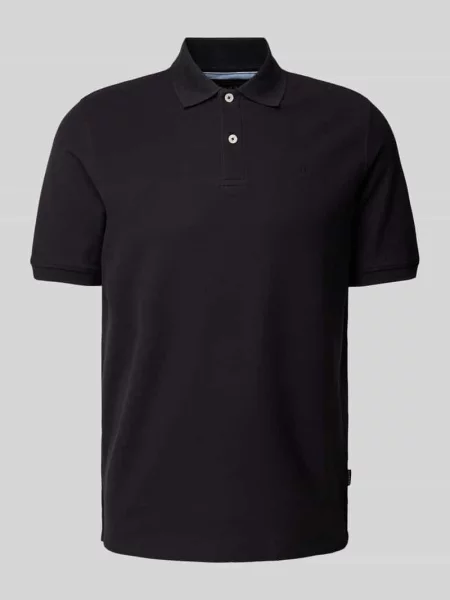 Koszulka polo w jednolitym kolorze czarna