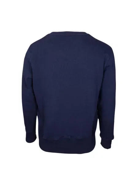 Haftowana bluza nierozpinana Autry z dekoltem w kształcie litery U niebieska