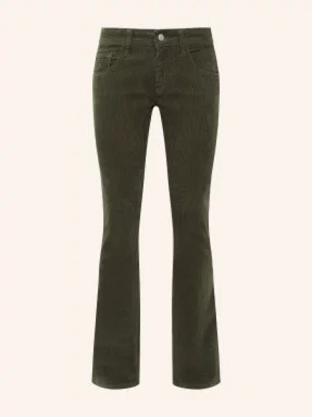 Mavi Bootcut Kalhoty Bella S Rozšiřujícími Se Nohavicemi Z Manšestru olivová