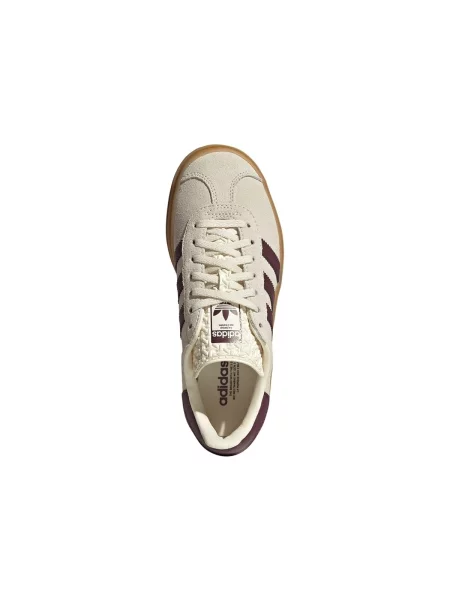 Sneakerși Adidas Gazelle de lână bej