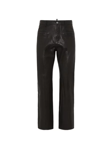 Pantaloni Dsquared2 din piele negru